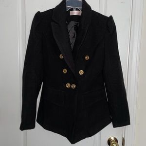 Bling wool blend black jacket size L
